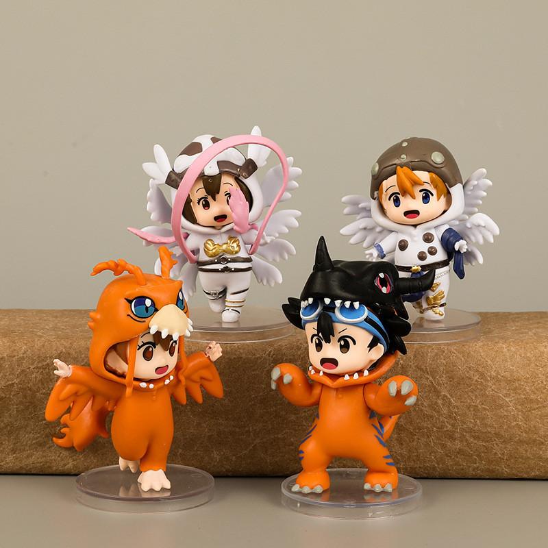 Exquisite Pvc Anime Figurines Digimon Taichi Yamato Sora Koushiro Mimi Collectible Set
