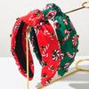Christmas Headband Fashion Print Rhinestone Christmas Hair Accessories For Women