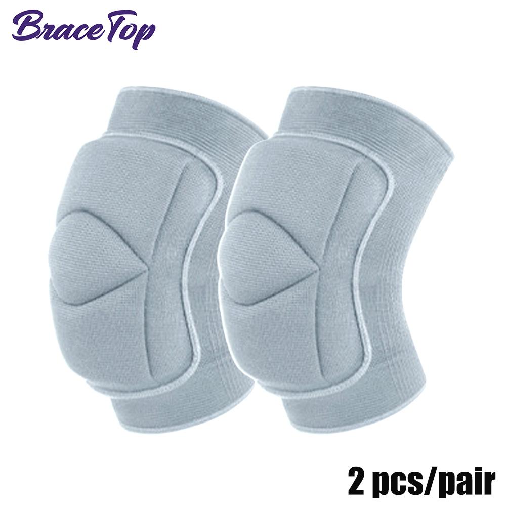 Bracetop Sports Non-Slip Knee Brace Soft Knee Pads Breathable Knee Sleeve For Dance Wrestling Gym Volleyball Basketball Running