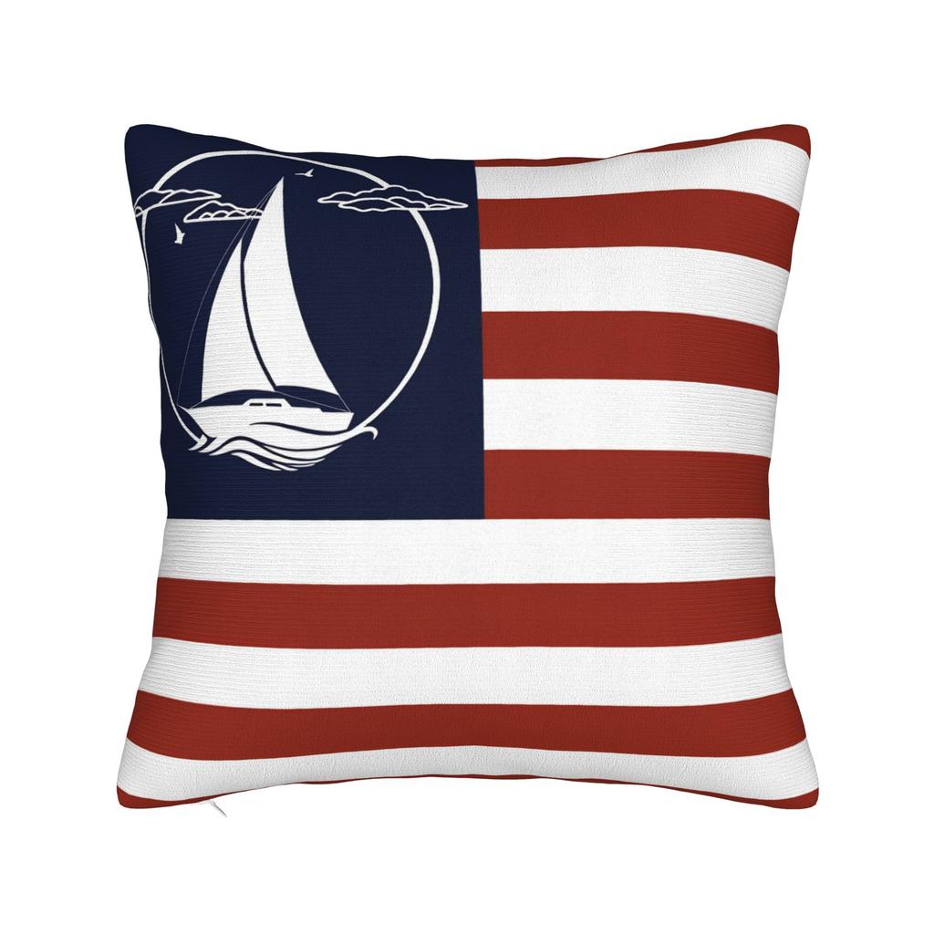 Nordic Dark Blue Nautical Collection Pillow Cover Custom Cushion Cover Funny Pillow Case For Living Room Chair