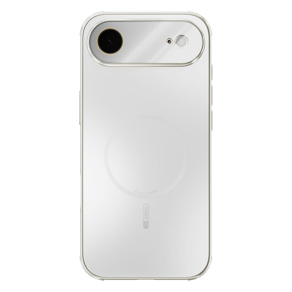 

ABEEL For iPhone 17 Air Magnetic Case TPU PC Cooling Matte Phone Back Cover with Lens Film White