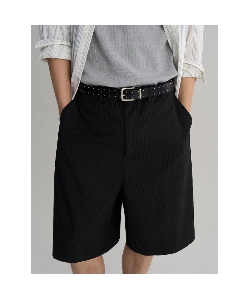 8SECONDS Wide Striped Shorts Black