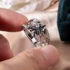Exquisite Women's Creative 3D Retro Fashion Black Spider Weaving Web Ring Trendy Versatile Ring