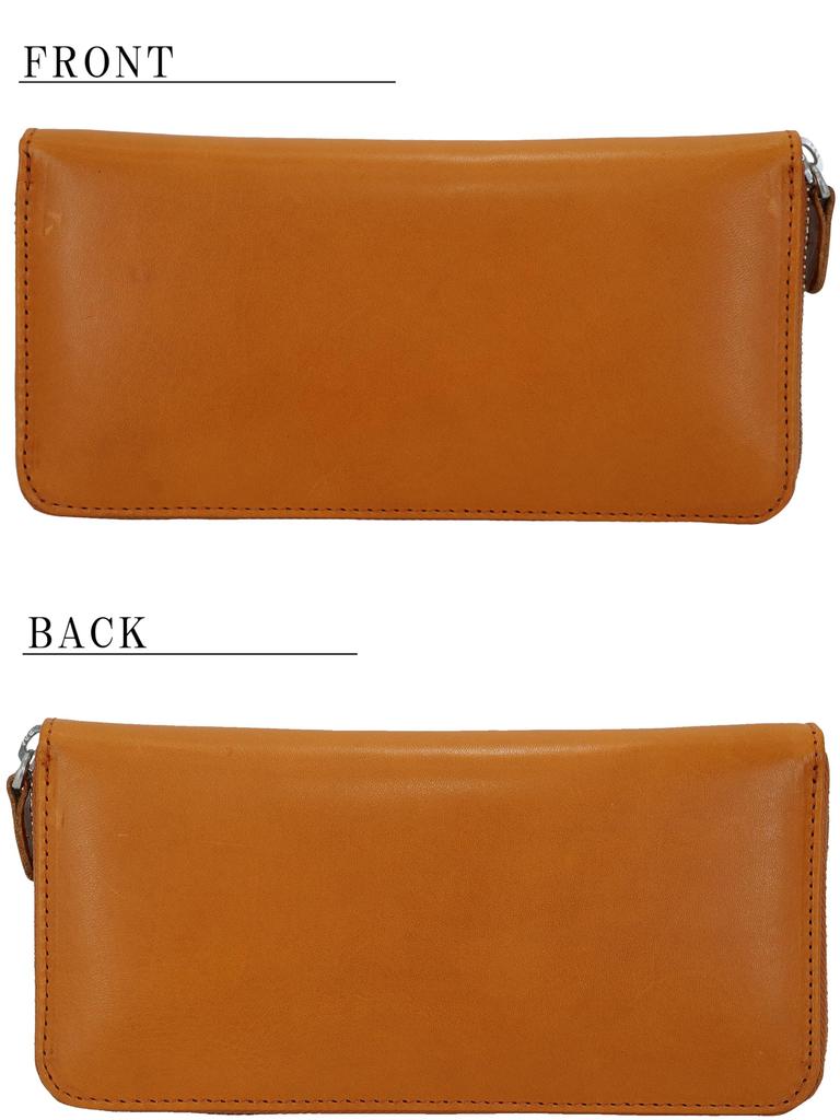 This Genuine Tochigi Leather Wallet In Camel Tones Is Perfect for Men and It Features a Round Coin and Card and Offering Plenty of Card This Slim
