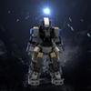 Yigebebe Mech Mechanised Marine Suit Robots Meche Assemble Figures Ideas MOC Building Blocks Toys for  Gifts Toy Bricks