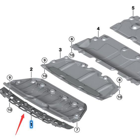 51758075658 Front Lower Trim Panel for BMW 3 Series G20