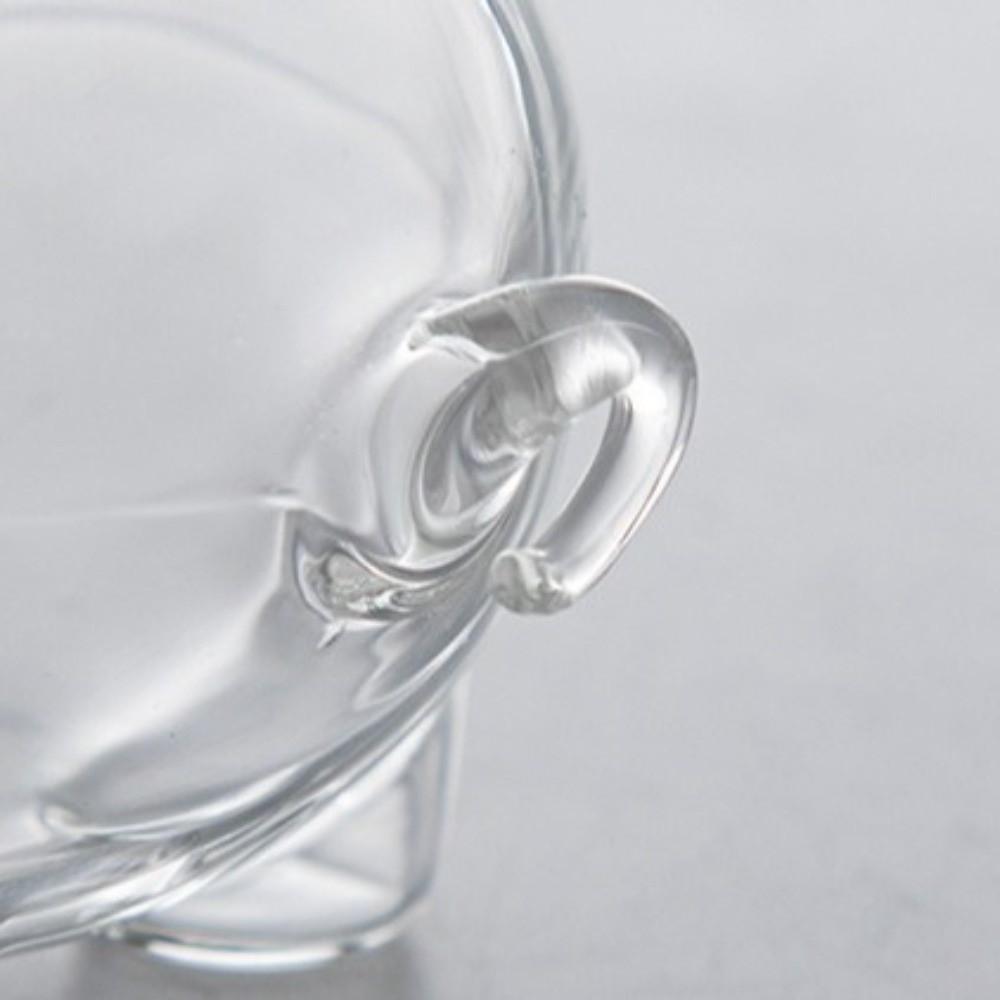 Visible Coins Saving Box Transparent Glass Money Jar Golden Beans Container  Desktop Use