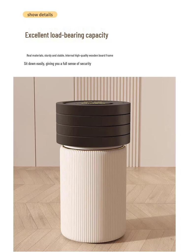 Wysyłka tego samego dnia Solidny drewniany stołek pod umywalkę, Kompaktowe siedzisko do makijażu i manicure, Oszczędzające miejsce krzesło do makijażu