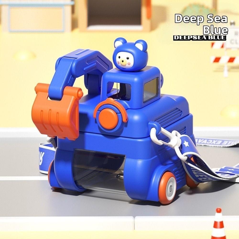 

Toy Car Shape Bounce Kettle Leak-Proof Drinking Water Jug Kawaii Car Water Cup Children синий