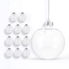 12Pcs Xmas Ball Hanging Ornaments Classic Christmas Tree Decorative Balls Plastic Pendant Xmas Party Decorations