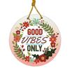 Wooden Wall Hangings For Home Décor, Living Room, Wall Décor - Good Vibes Only