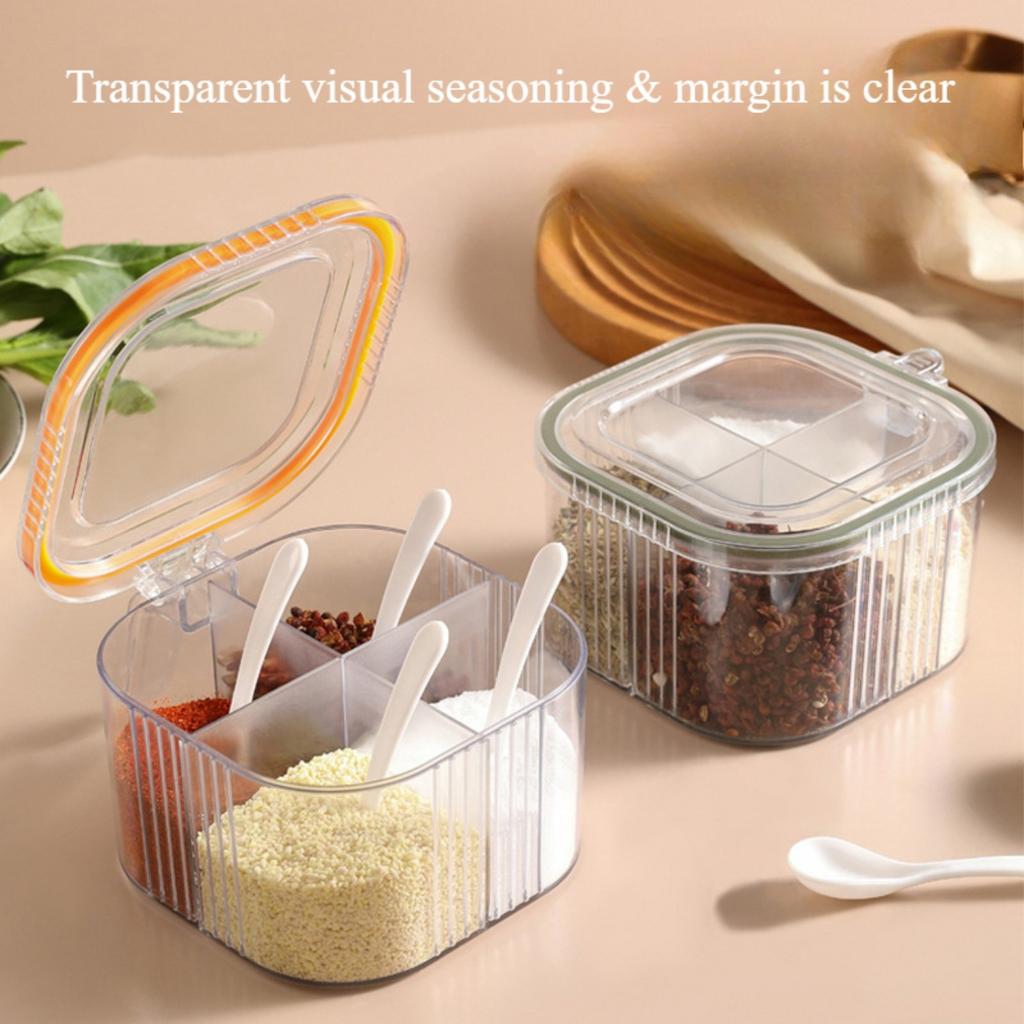 Seasoning Box, Household Kitchen Combination, Salt, Monosodium Glutamate, Seasoning Jar, Light Luxury Storage Condiments