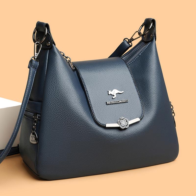 Large-capacity Handbag, Trendy and Fashionable Middle-aged Mom Bag, Elegant Single-shoulder Crossbody Bag
