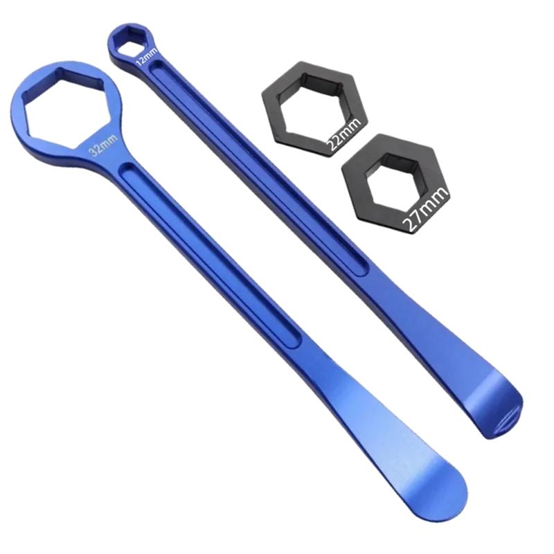 Tire Iron Set 32/10/12/22/27Mm Universal Motorcycle Tire Repair Tool Combo Levers Spanner Head Tire Change C