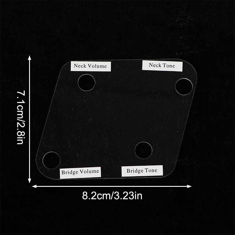 1 Piece Acrylic Wiring Harnesses Template Display Plate For St/Lp/Tl/Jazz Electric Guitar Bass