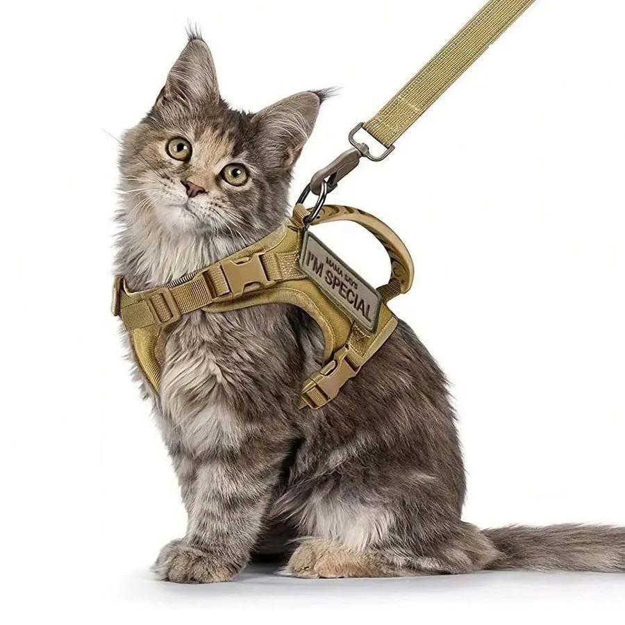 INS Outdoor Cat Vest Waterproof Cat Clothes Cat Chest Strap Special Vest for Walking Cats Can Be Adjusted