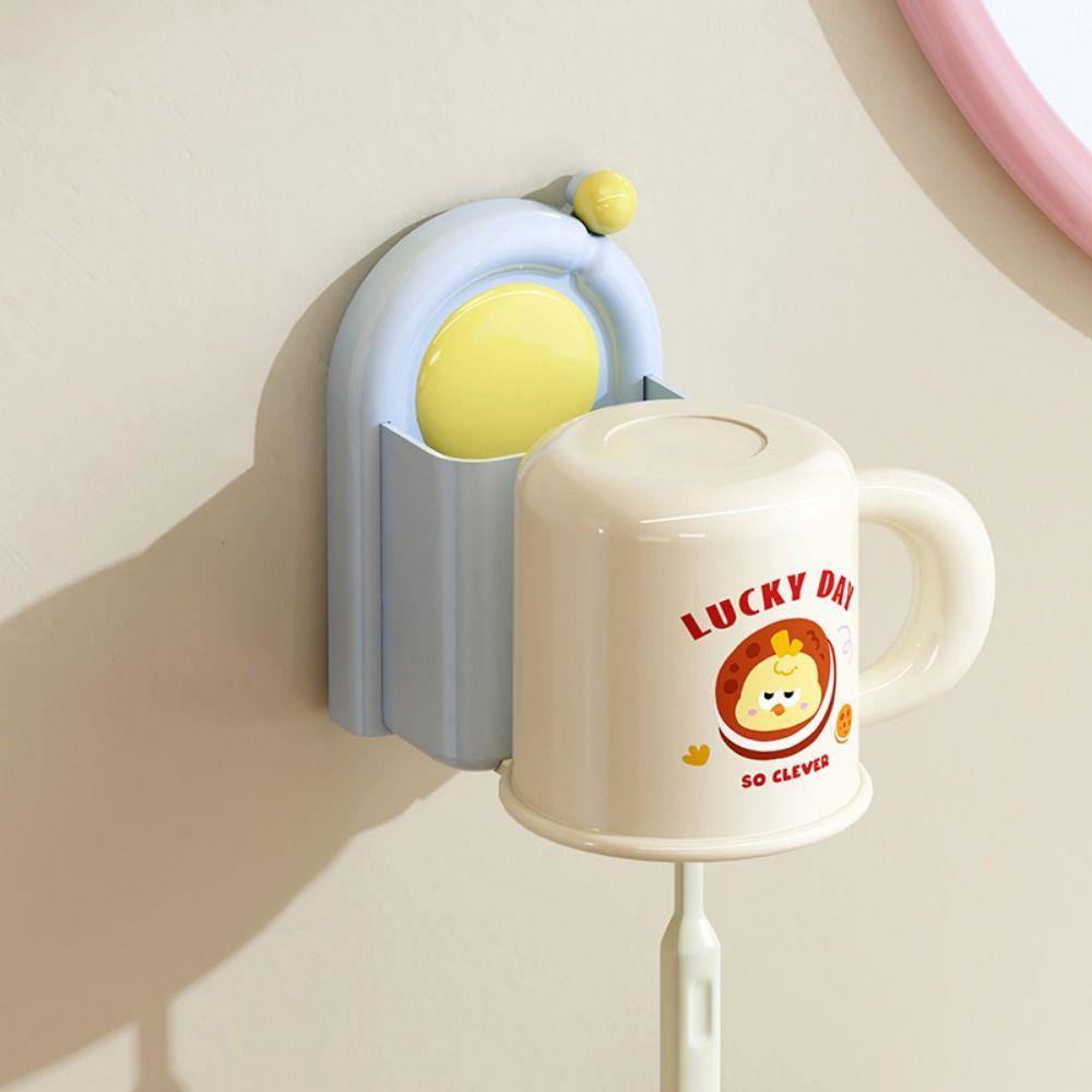 Punch-Free Wall Mounted Toothbrush Holder Waterproof Toothbrush Storage Rack Bathroom Organizer