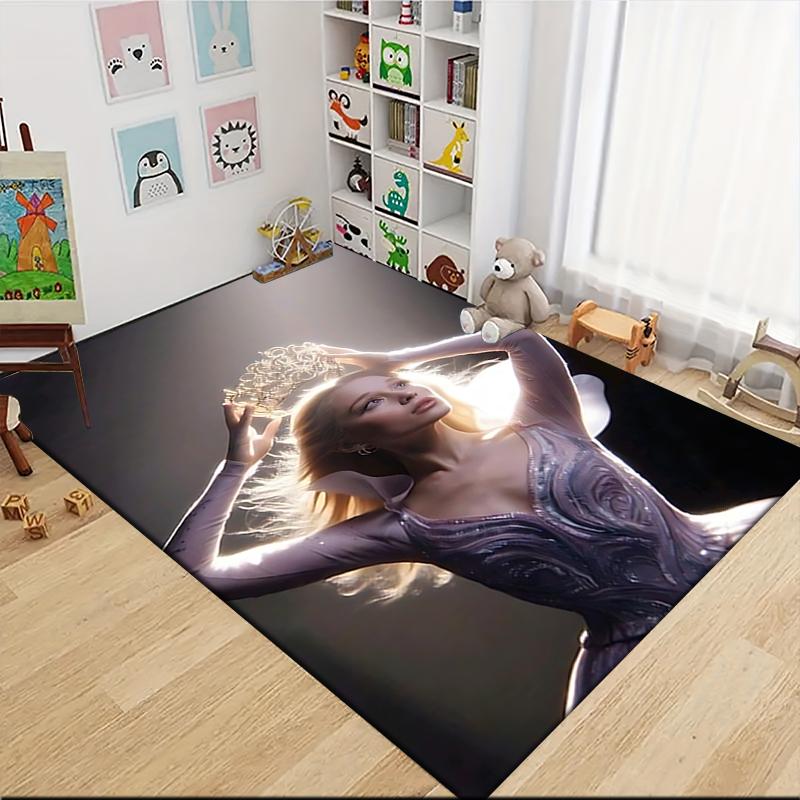 Dance Swan Lake Carpet Rug Soft Washable Antislip Home Living Room Sofa Mats Personalized Christmas Rug