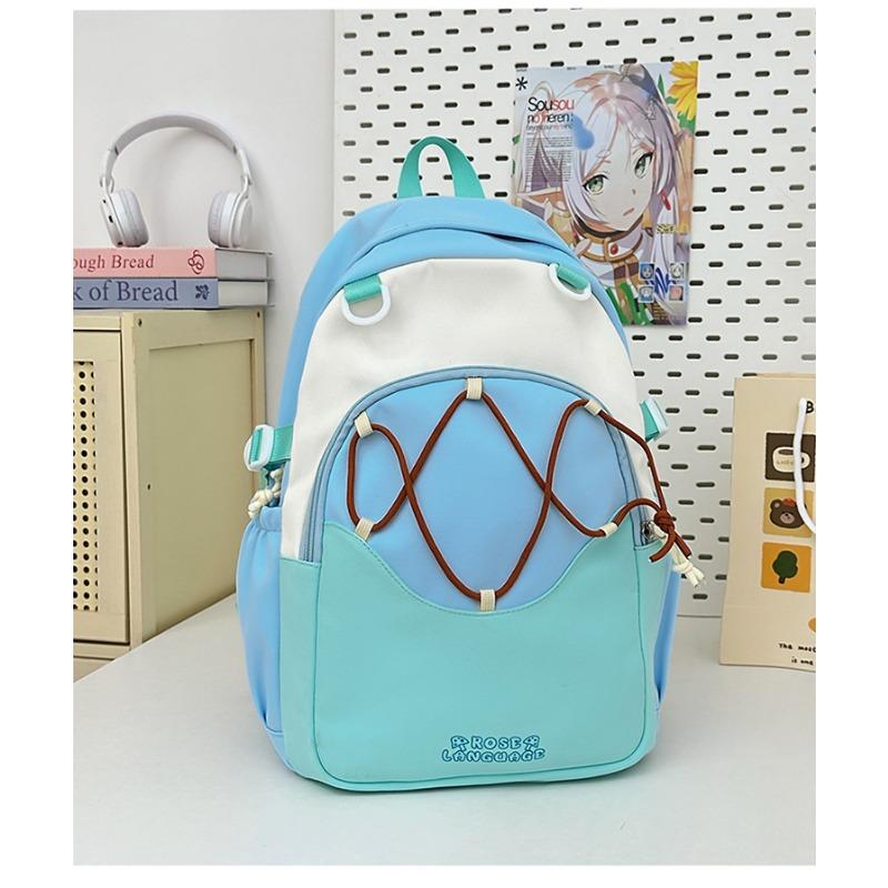 Korean Cute Schoolbag Female High capacity Junior and Senior High School Students' Schoolbags Leisure Joker Backpack Light Travel Backpack.
