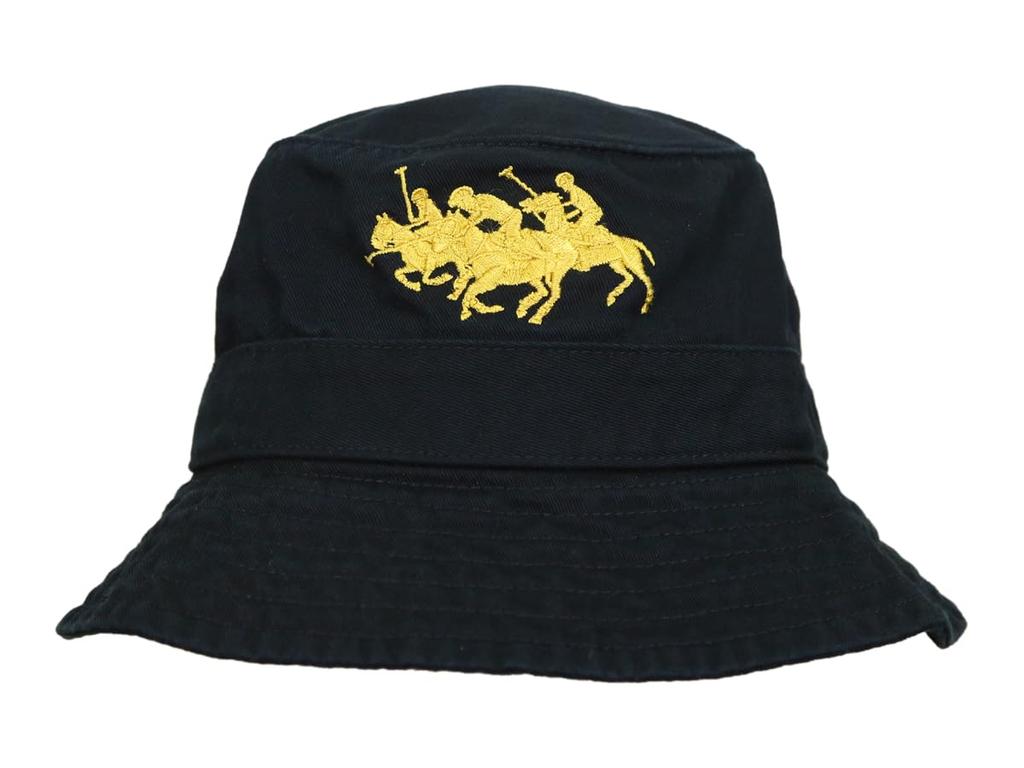 (Polo Ralph Lauren) Men's and Women's Match Pony Embroidered Cotton Bucket Hat 01080131-SM-BLACK [Used]