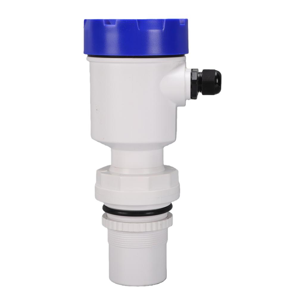 Ultrasonic Level Meter 0 to 5M Integrated LCD Display 4 to 20mA Output Digital Water Level Sensor Blue