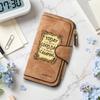 Women Camping Theme Long Wallet Casual Portable Multi Card Slot Purse Fashion Daily Use Clutch