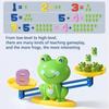 Logical Thinking Frog Math Balance Toy Addition Subtraction Early Education Toy  Math Training