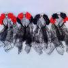 Rose Witch Costume Hair Hoop Gothic Dark Flower Skull Hair Styling for Live Show Headband Gothic Carnivals