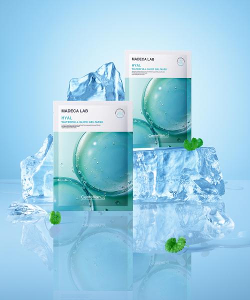 Centellian24 Madecalab Glow Gel Mask Trial Set (PDRN & Hyal Water 1pc Each)