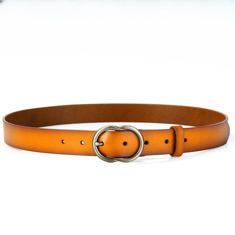 

New Wide-waisted Jeans Belt Women s Genuine Leather Belt Simple Belt 105cm