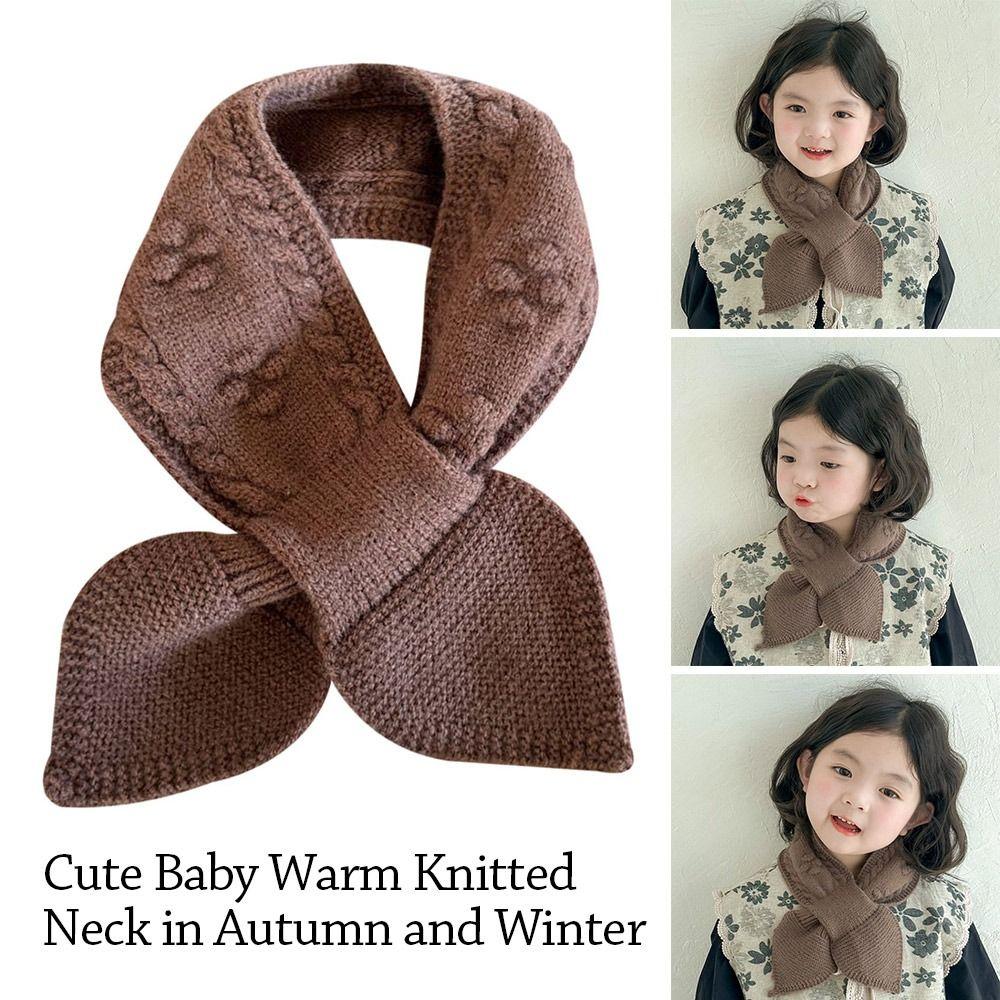 Soft Kids Winter Scarf Thick Knitted Scarf Fashion Neck Warmer  Baby Boys Girls