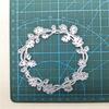 Round Wreath Metal Cutting Die DIY Christmas Invitation Cards Making Supplies