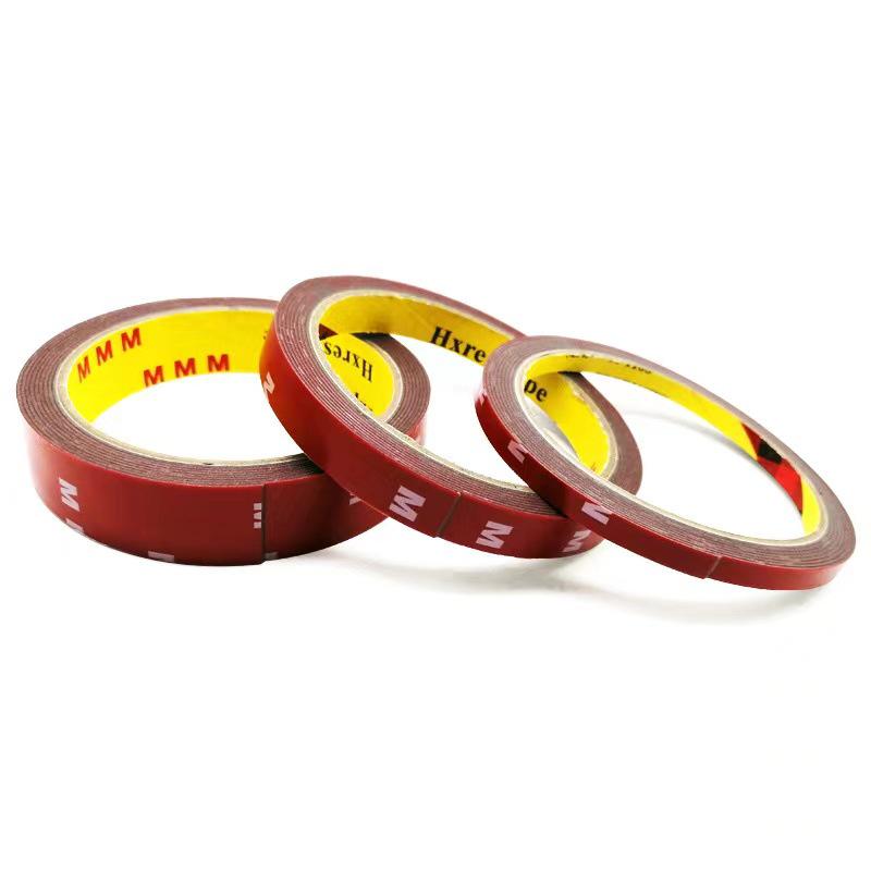 Gray Waterproof Acrylic Double-Sided Tape for Car & Home, High Temperature Resistant, No Trace, Wall & Rain Eyebrow Fix