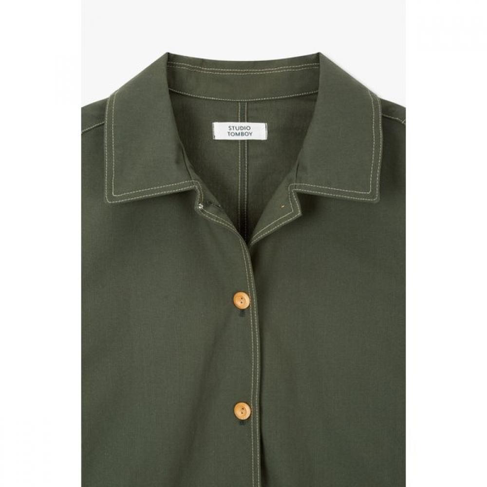 STUDIO TOMBOY Cotton Stitch Point Dress  9175341983 