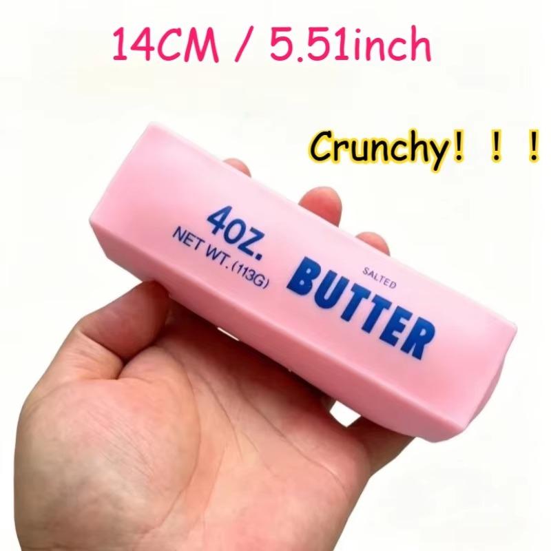 Crunchy Cream Building Block Squishy Toy Soap Ball Soft Butter Stress Relief Squeeze Peanut Crispy Sound Fidget Toy for Adults
