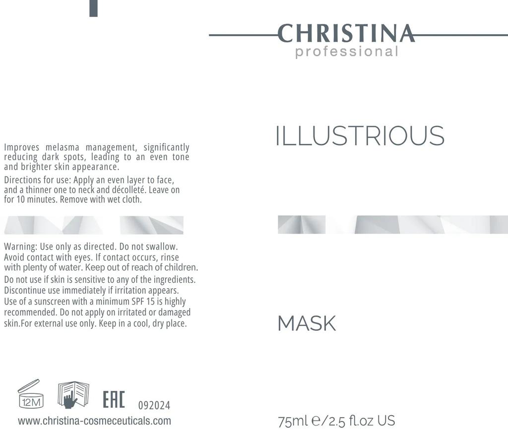 Illustrious Mask - Brightening mask, 75 ml