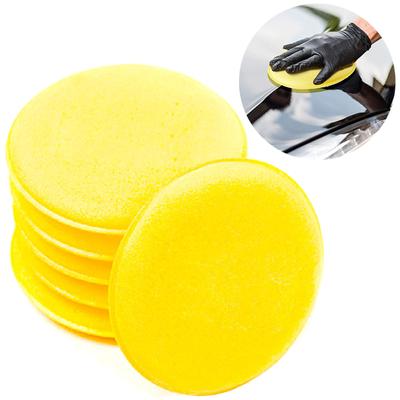 Runde Wachspolierschwämme fürs Auto, hochdichte Schaum-Applikator-Pads, Aushärtungs- und Polierschwämme, Auto-Detailing-Werkzeuge, Autowäsche
