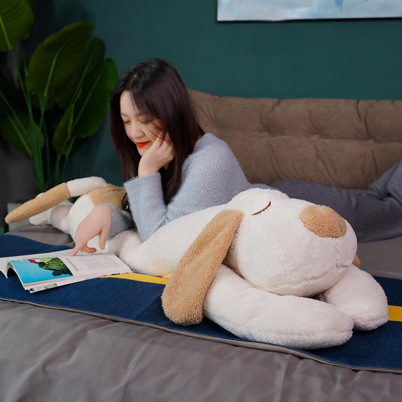 Cartoon Dog Long Hugging Pillow Plush - Big Dog Bed Soothing Doll