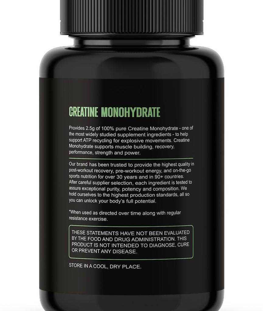 Kreatinmonohydrat 2500mg / Kreatinmonohydrat 2500mg, 60 kapsler