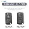 Car Tpu Key Case Cover For Peugeot 107 206 207 307 308 406 For Citroen Xsara Picasso C2 C3 C4 C5 C6 C8 2/3 Buttons Accessories