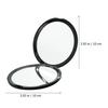 10X Magnification Portable Folding Mirror Smooth Grip Compact Travel Makeup Mirror for Ladies Daily Use