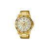 CASIOSTANDARD Series Fashion Trend Business Retro Classic Three-eye Six-pin Gold Plate Waterproof Quartz Movement Stainless MTP-VD300G-9EUDF