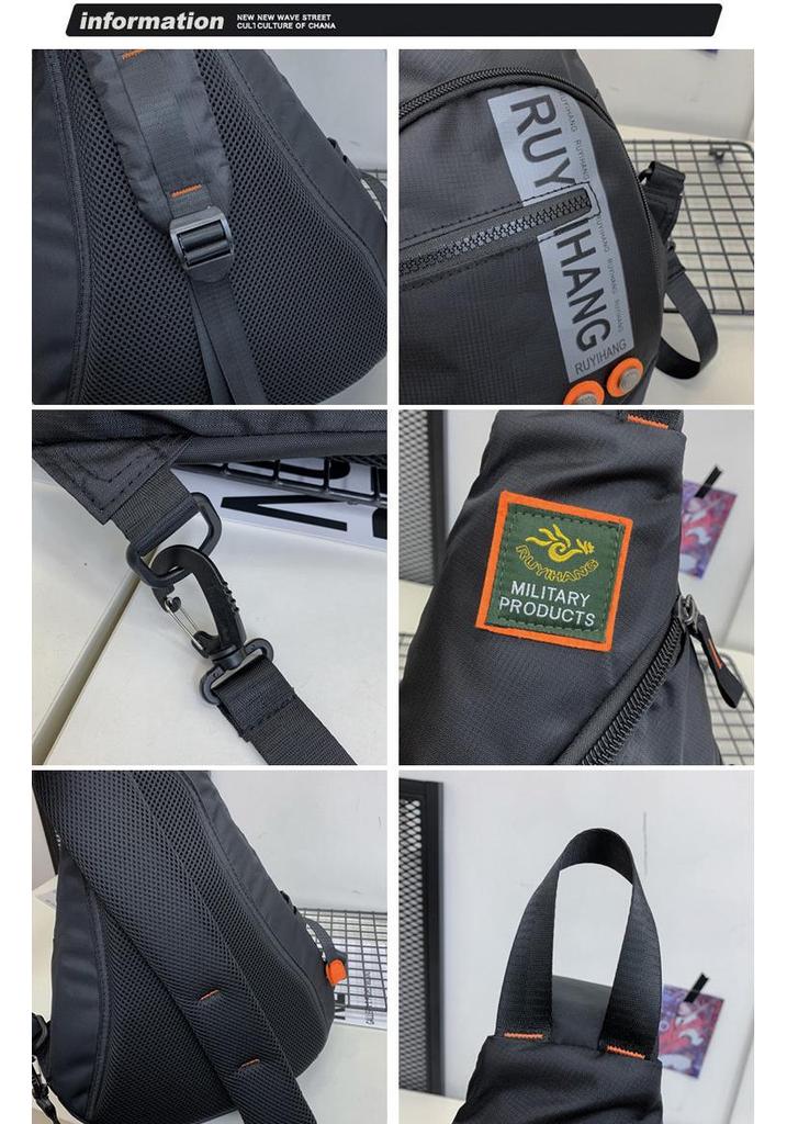 Unisex Große Kapazität Outdoor Brusttasche - Japanischer Koreanischer Stil Sport, Reise & Angeln Umhängetasche