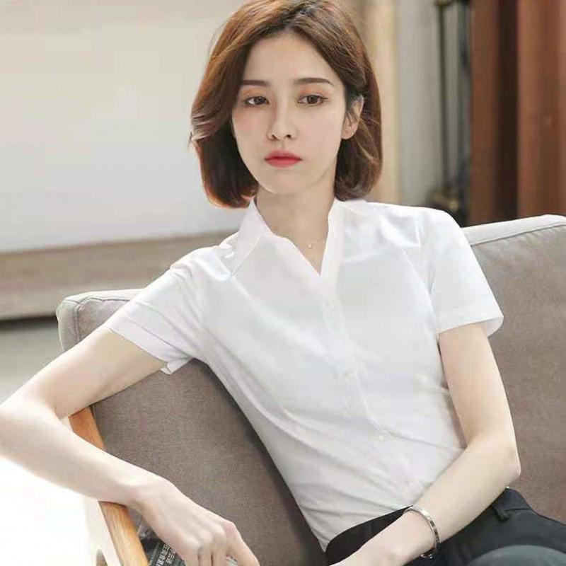 Korean Color-Block Long-Sleeve Chiffon Shirt for Women