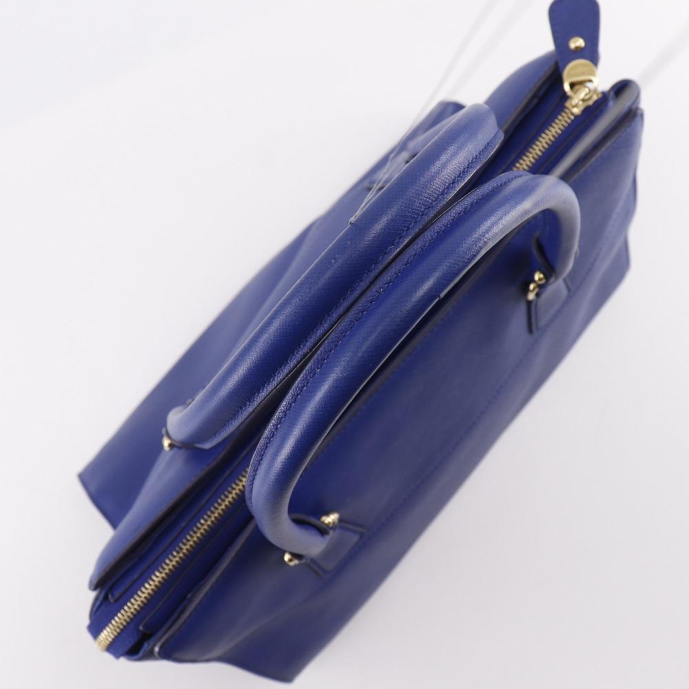 Salvatore Ferragamo Gancini Tote Bag GG-21F271 Blue leather Women Used