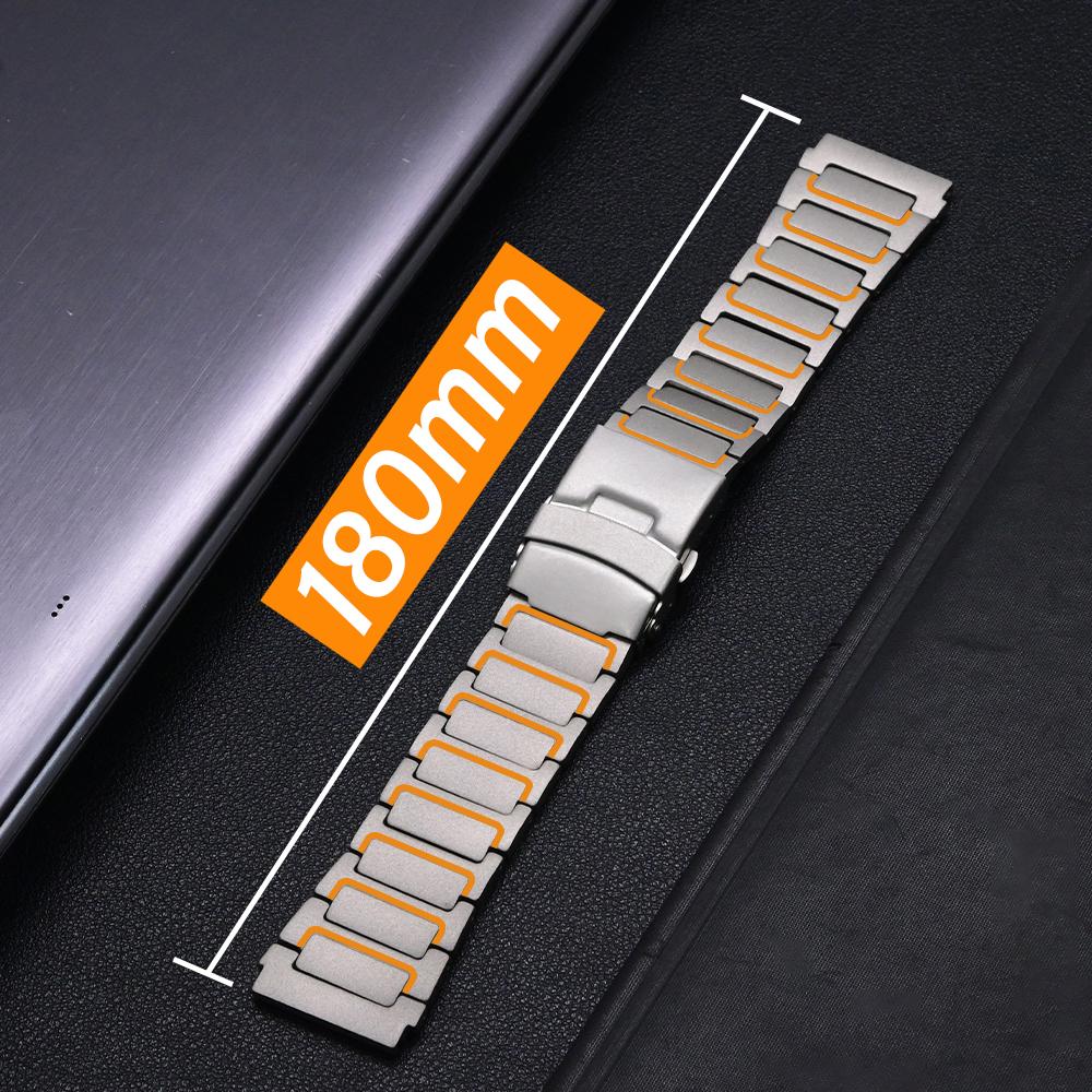 22mm Titanium Strap for Amazfit Balance GTR 4/3/2 Luxury Business Band Bracelet for Huawei Watch GT5 Pro GT4 46mm 4Pro Ultimate