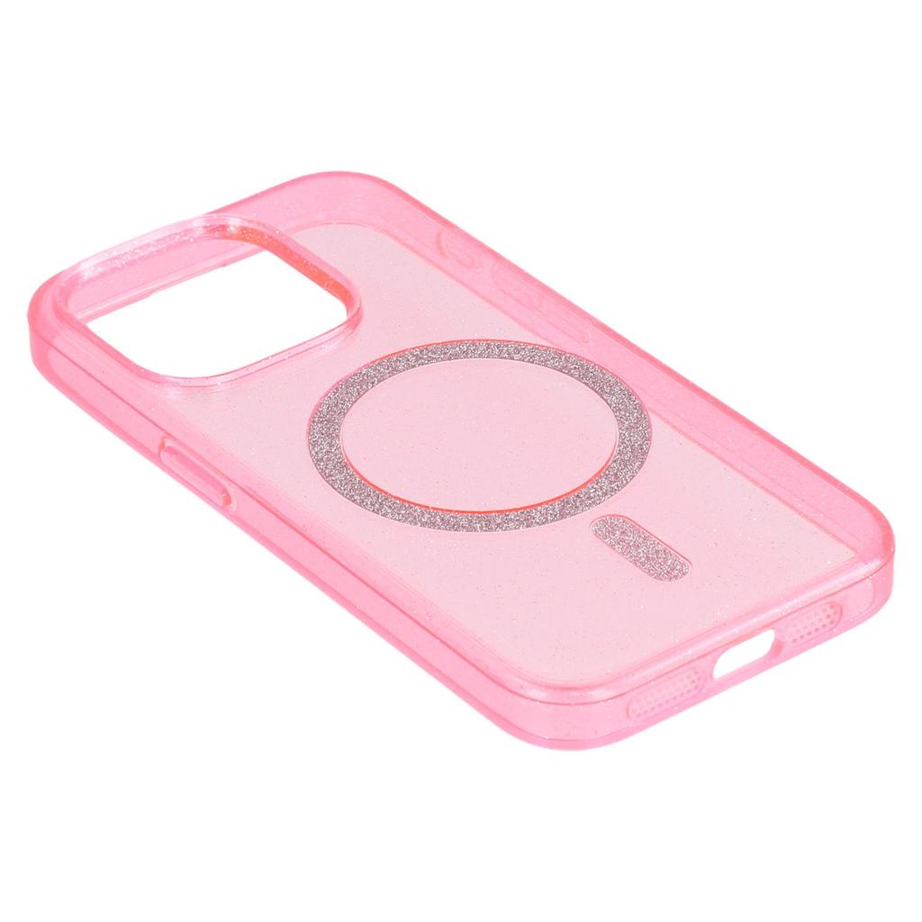 Für iPhone 15 Pro Hülle Kompatibel mit MagSafe 2.0mm PC+TPU Glitzer Handyhülle