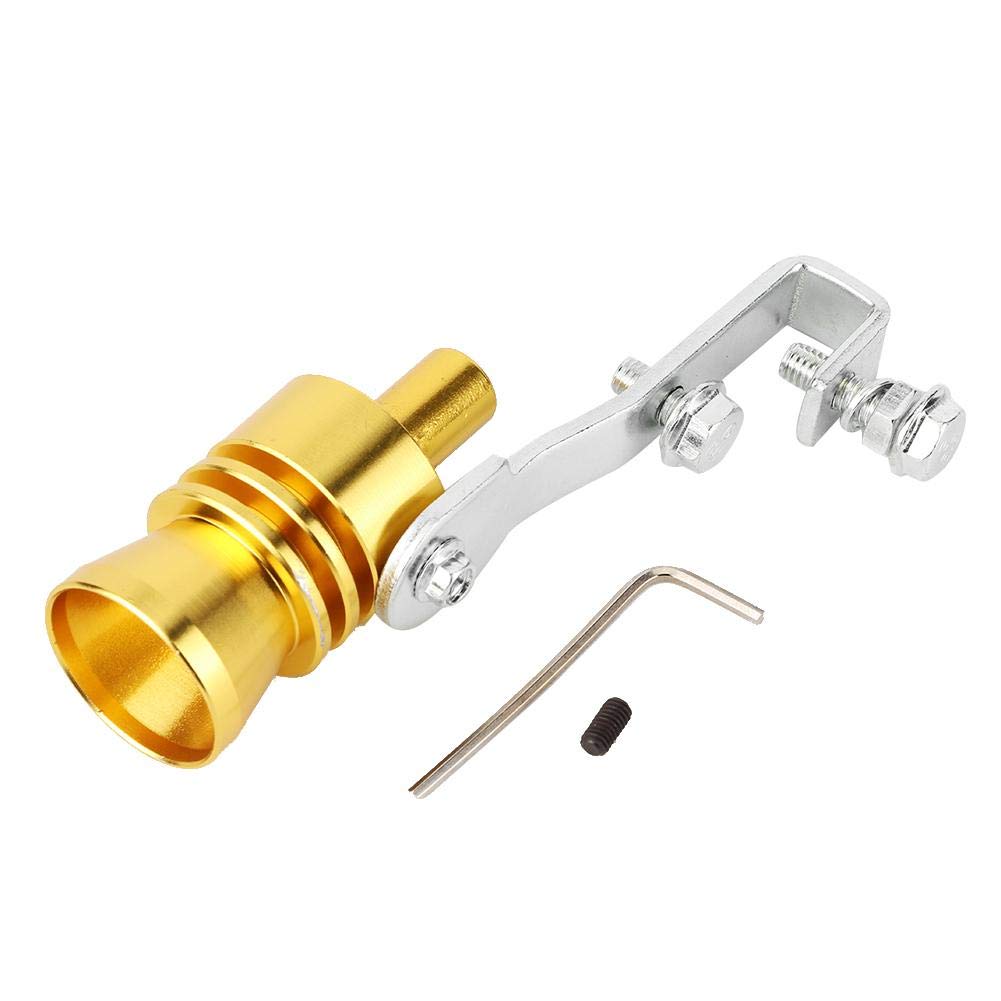 

Turbine Whistle, Qiilu Exhaust Pipe Speaker Sound Whistle Speaker (Gold) 13*5*4cm