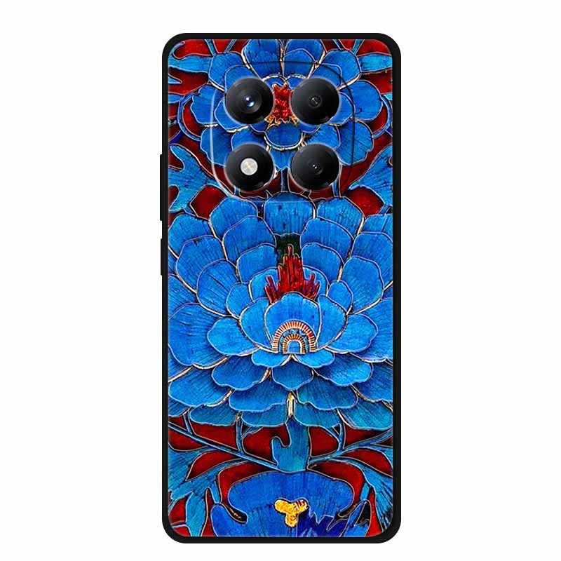 3D Flowers Emboss Fundas For Redmi Note 15 5G (China) Case Soft Silicone Phone Cases For Note 15 5G For China Covers Shell Coque