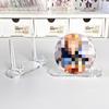 10-50PCS Acrylic Clear Display Stand Easel Holder Multi-Functional Display Rack For Plate Card Coin Home Exhibition Stand